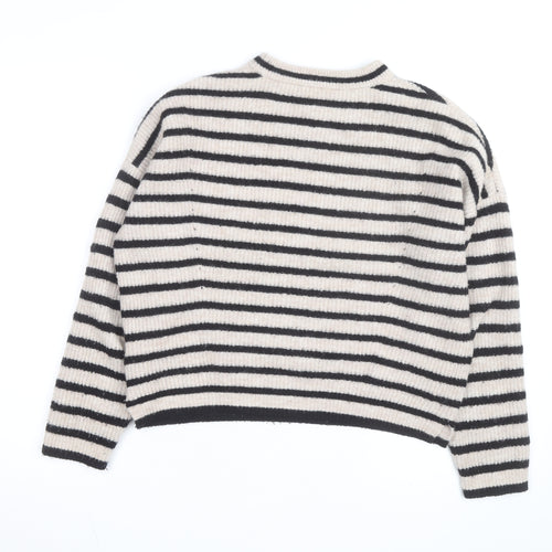 Whistles Women’s Multicoloured Striped Wool Blend Pullover Jumper XS