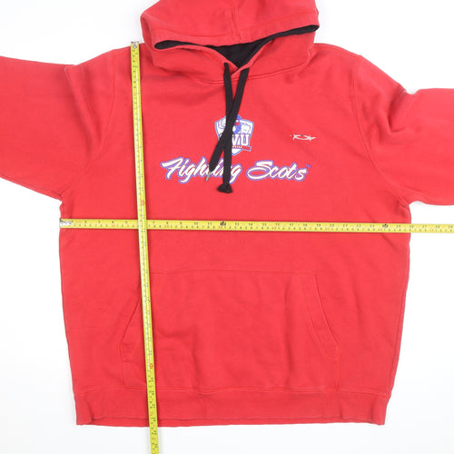 Under Armour Mens Red XL Pullover Hoodie Graphic Fleece