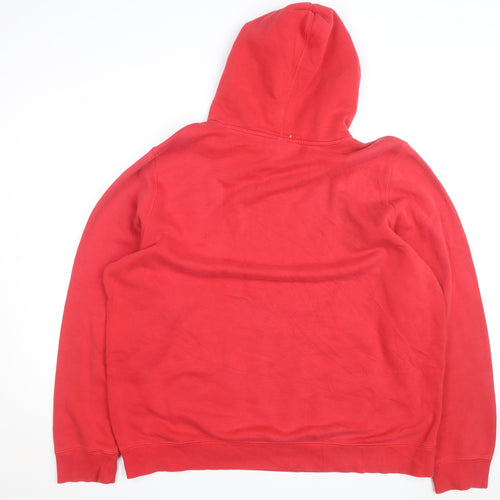Under Armour Mens Red XL Pullover Hoodie Graphic Fleece