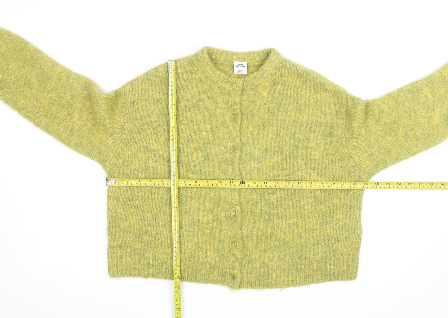 Urban Outfitters Women’s Green Wool Blend Cardigan M Relaxed Fit Knit