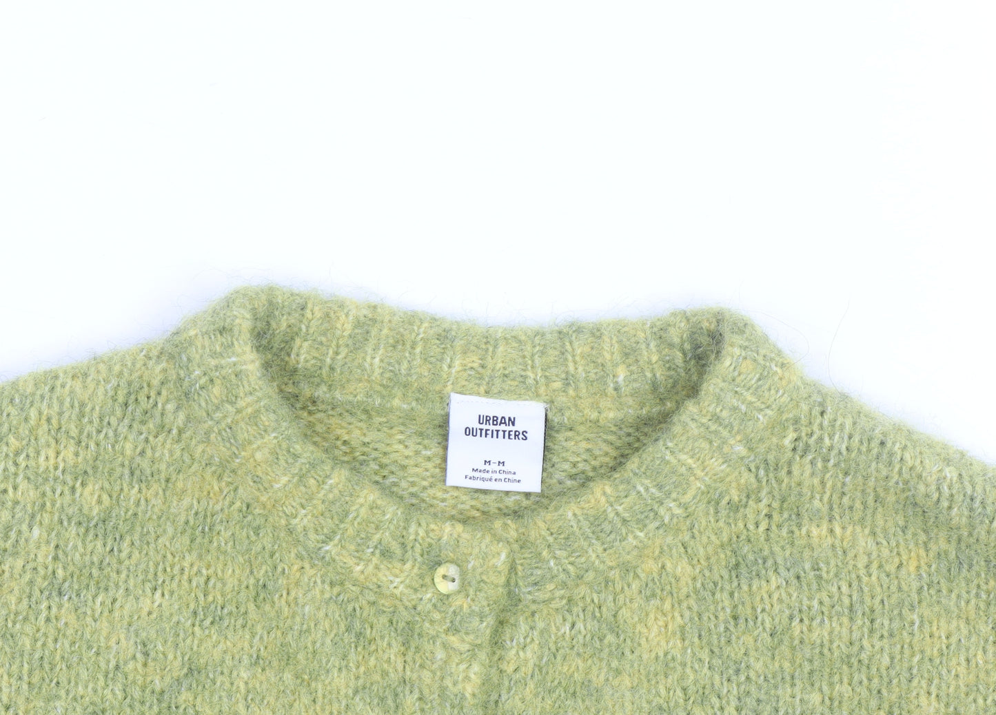 Urban Outfitters Women’s Green Wool Blend Cardigan M Relaxed Fit Knit