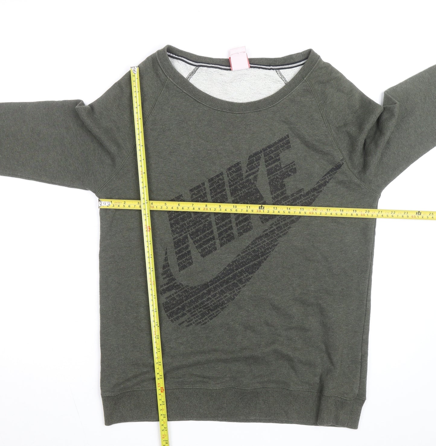 Nike Men's Green Crew Neck Pullover Sweatshirt Size S