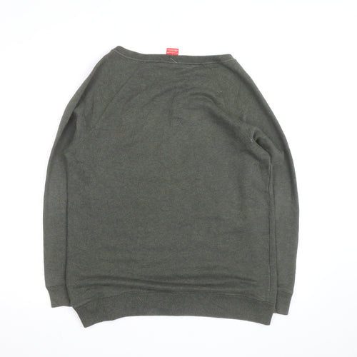 Nike Men's Green Crew Neck Pullover Sweatshirt Size S