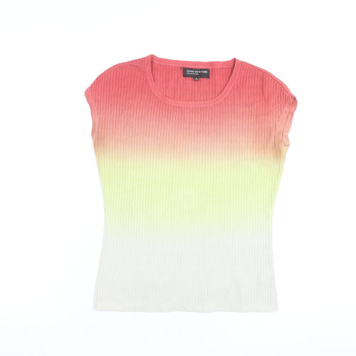 Jones New York Womens Multicoloured Knit T-Shirt Size S