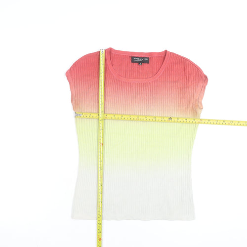 Jones New York Womens Multicoloured Knit T-Shirt Size S