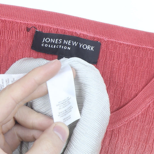 Jones New York Womens Multicoloured Knit T-Shirt Size S