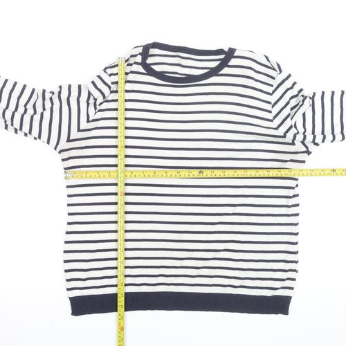 ASOS Women’s Multicoloured Striped Crew Neck Pullover Jumper Size 14