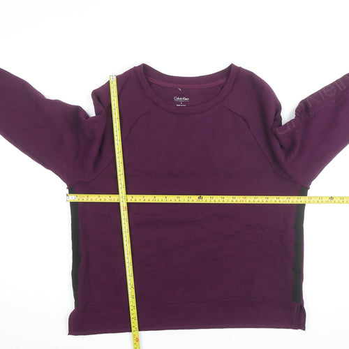 Calvin Klein Men's Purple Crew Neck Performance Sweatshirt L