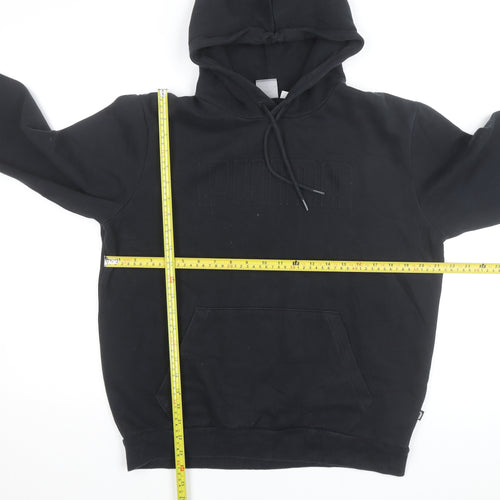 Puma Men's Black Pullover Hoodie Medium Fleece Sportswear