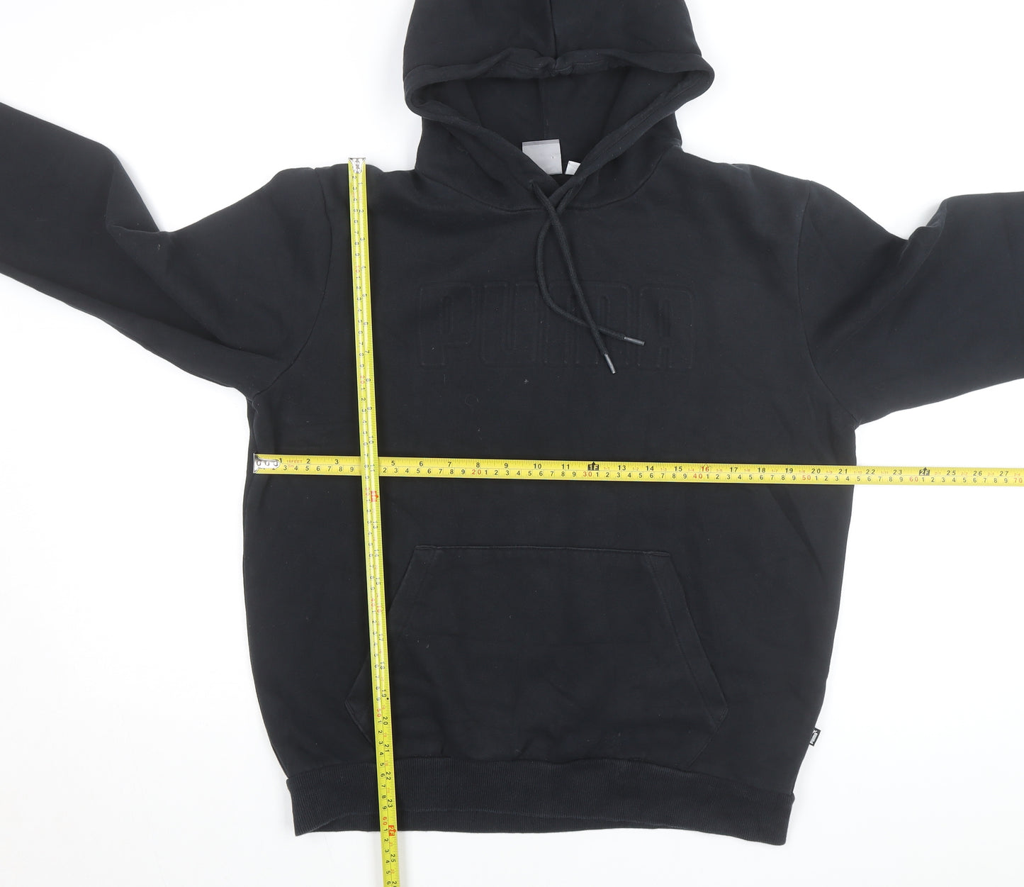 Puma Men's Black Pullover Hoodie Medium Fleece Sportswear