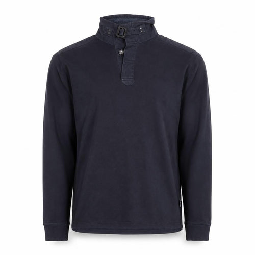 Ted Baker Men's Black Long Sleeve Buckle Collar Cotton Top M