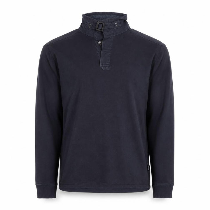 Ted Baker Men's Black Long Sleeve Buckle Collar Cotton Top M