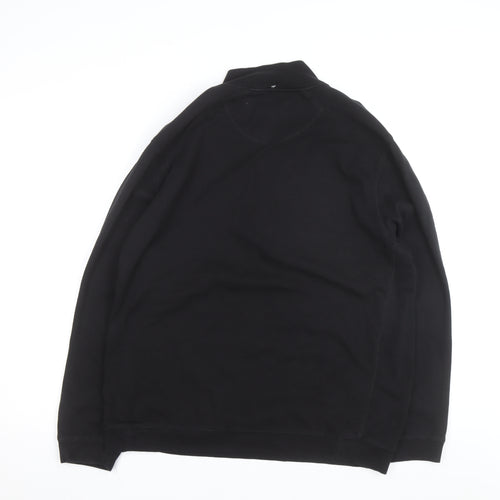 Kirkland Men's Black XL 1/2 Zip Cotton Sweatshirt