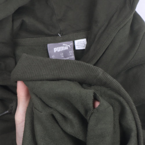 Puma Men’s Green XL Pullover Hoodie Fleece Sweatshirt