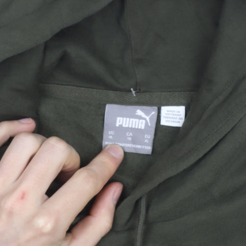 Puma Men’s Green XL Pullover Hoodie Fleece Sweatshirt