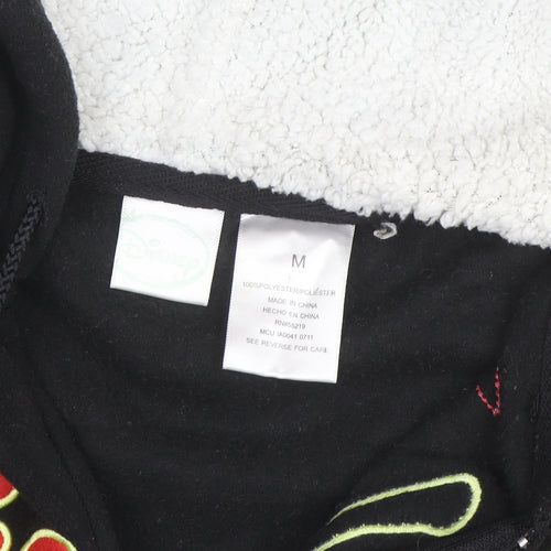 Disney Men's Black Mickey Mouse Full Zip Hoodie Size M