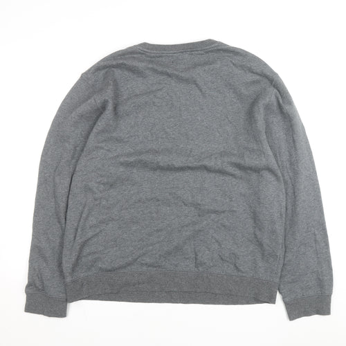 Everlast Men’s Grey XL Fleece Lined Crew Neck Pullover Sweatshirt