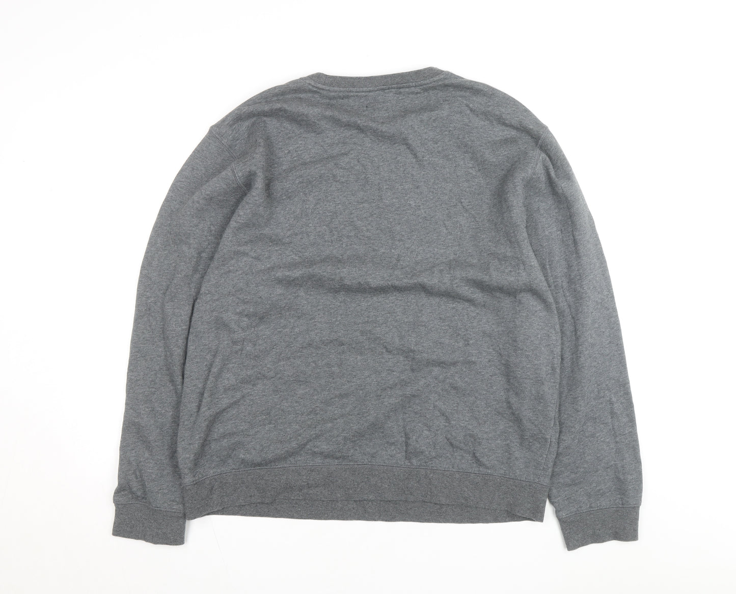 Everlast Men’s Grey XL Fleece Lined Crew Neck Pullover Sweatshirt