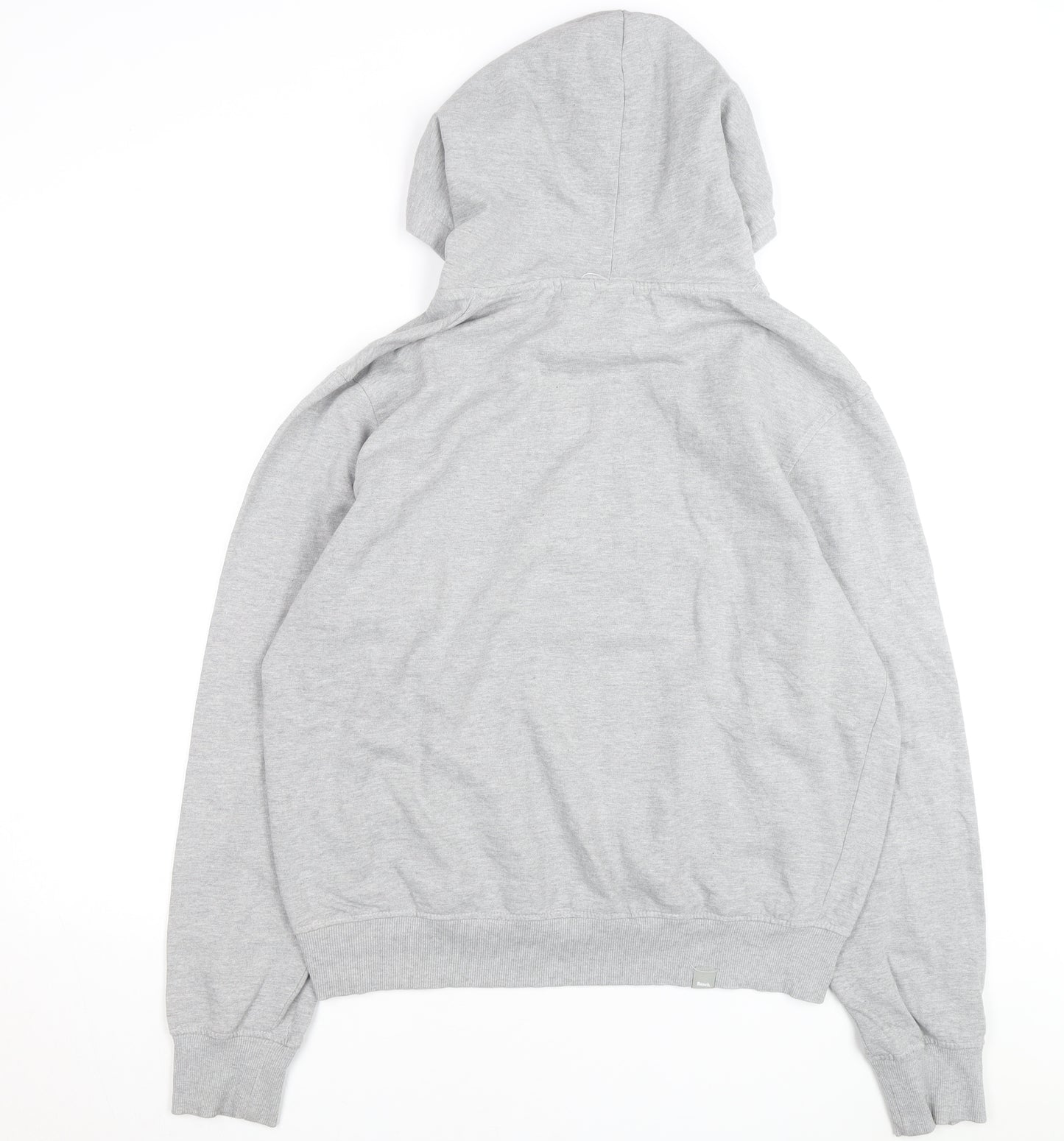 Bench Men's Grey Pullover Hoodie XL Regular Fit Logo Fleece Sweatshirt