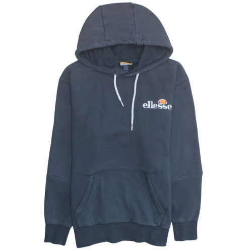 Ellesse Men's Blue Pullover Hoodie Size L Logo Fleece Sweatshirt