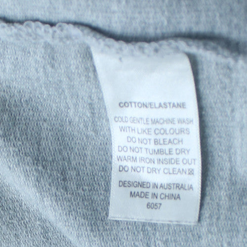 Cachia Women's Grey Crew Neck Short Sleeve Basic T-Shirt Size 12