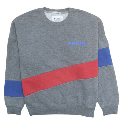 Pull & Bear Men’s Grey Pepsi Logo Pullover Sweatshirt M