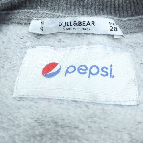 Pull & Bear Men’s Grey Pepsi Logo Pullover Sweatshirt M