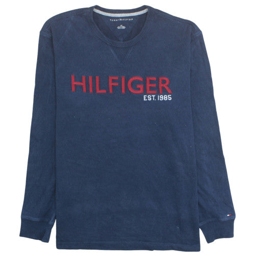 Tommy Hilfiger Men's Blue Crew Neck Pullover Sweatshirt Size L