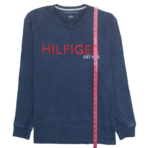 Tommy Hilfiger Men's Blue Crew Neck Pullover Sweatshirt Size L