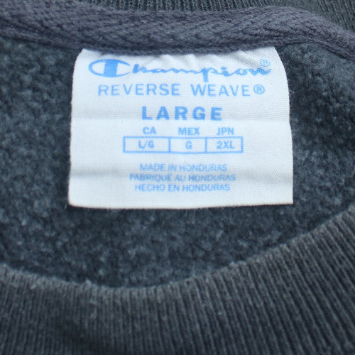 Champion Men Grey Large Reverse Weave Pullover Sweatshirt