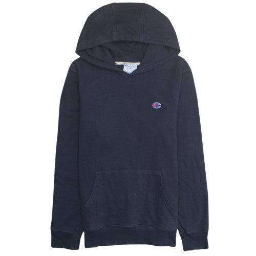 Champion Men's Black Pullover Hoodie Size S Classic Fleece Sweatshirt