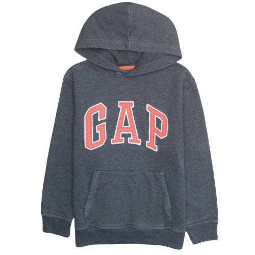GAP Kids Boys Blue Pullover Hoodie XL (12-13 Years) Logo Front Cotton Blend