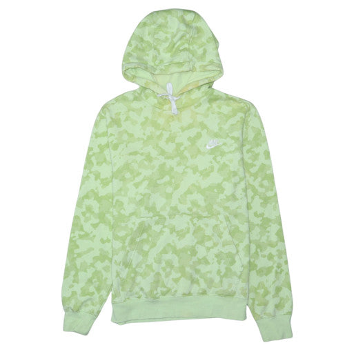 Nike Men's Green Camouflage Fleece Pullover Hoodie Size M