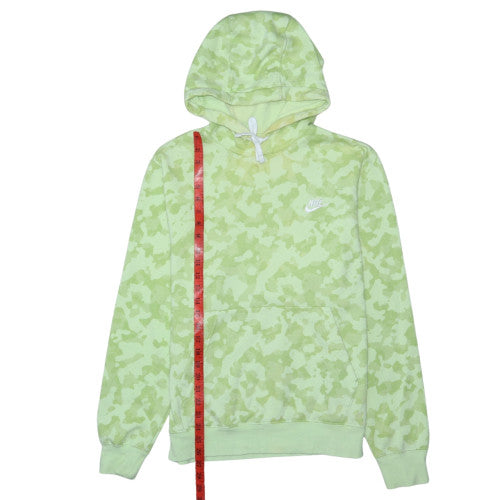 Nike Men's Green Camouflage Fleece Pullover Hoodie Size M