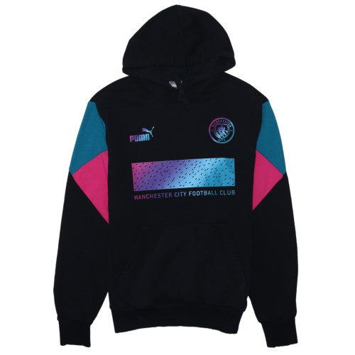 Puma Men's Black Manchester City Pullover Hoodie Size M