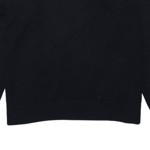 Levi's Men's Black Long Sleeve Cotton Polo Shirt Size L