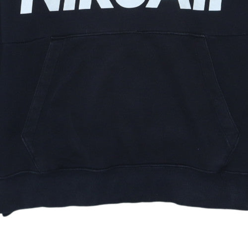 Nike Men's Black Pullover Hoodie S Logo Graphic Sportswear
