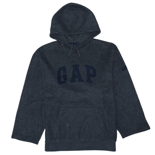 GAP Men's Grey Pullover Hoodie Size L Fleece Regular Fit