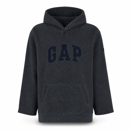 Gap Men's Grey Pullover Hoodie Size L Fleece Regular Fit