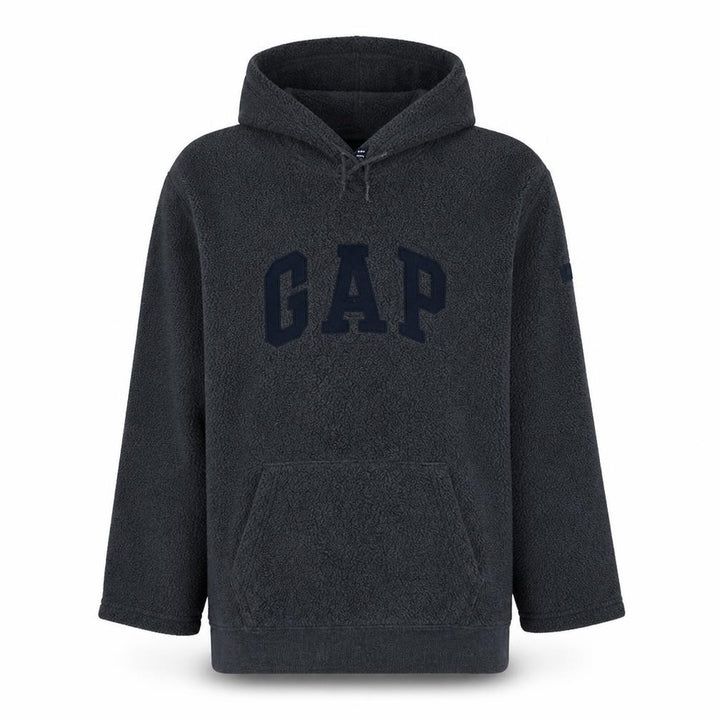 Gap Men's Grey Pullover Hoodie Size L Fleece Regular Fit