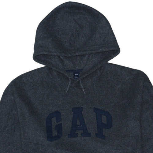 GAP Men's Grey Pullover Hoodie Size L Fleece Regular Fit