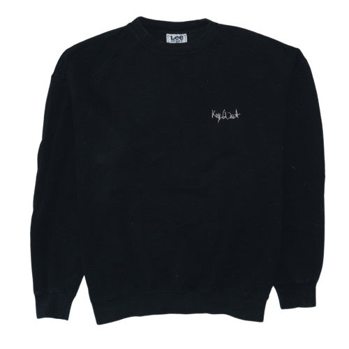 Lee Sport Men's Black XL Pullover Sweatshirt Key West Embroidered Cotton Blend