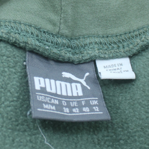 Puma Womens Green Pullover Sweatshirt Size 12 Long Sleeve Logo