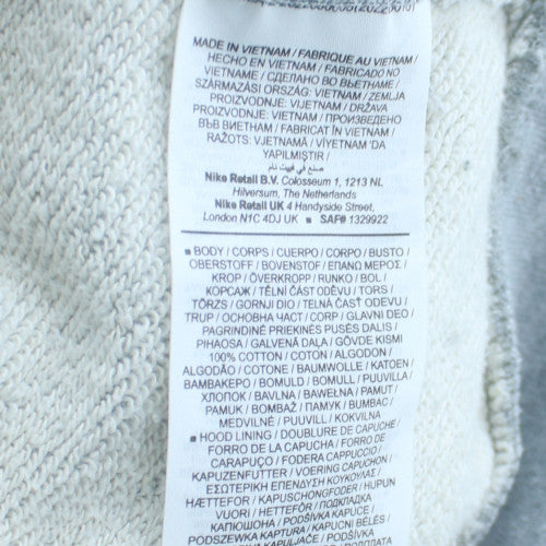 Nike Men's Grey Oversized Fit Pullover Hoodie XS