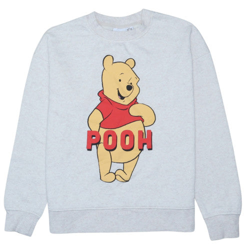 Disney Womens Grey XS Winnie the Pooh Pullover Sweatshirt