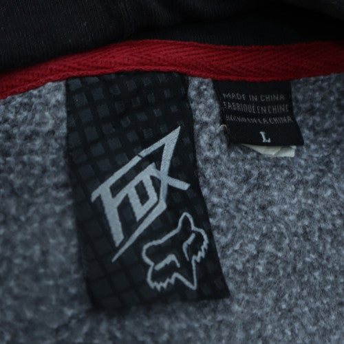 Fox Men's Black Pullover Hoodie L Fleece Sportswear