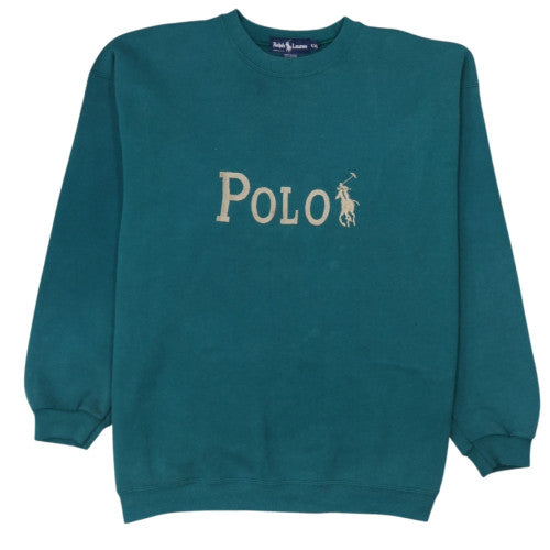 Ralph Lauren Men’s Green 2XL Pullover Cotton Sweatshirt