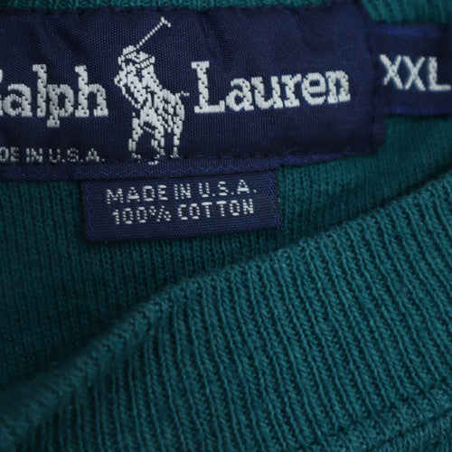Ralph Lauren Men’s Green 2XL Pullover Cotton Sweatshirt