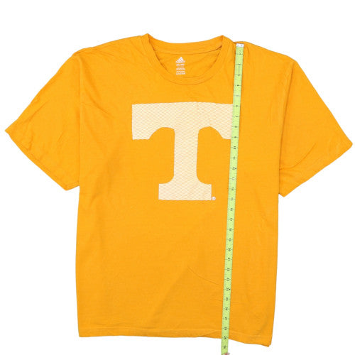 Adidas Men's Yellow XXL Graphic Print Cotton T-Shirt