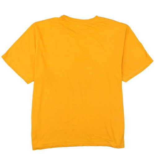 Adidas Men's Yellow XXL Graphic Print Cotton T-Shirt
